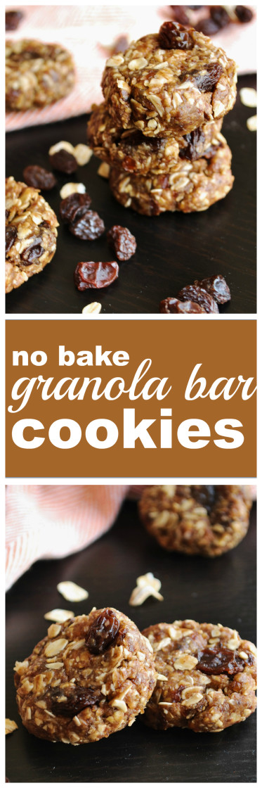 No Bake Granola Bar Cookies - Fooduzzi