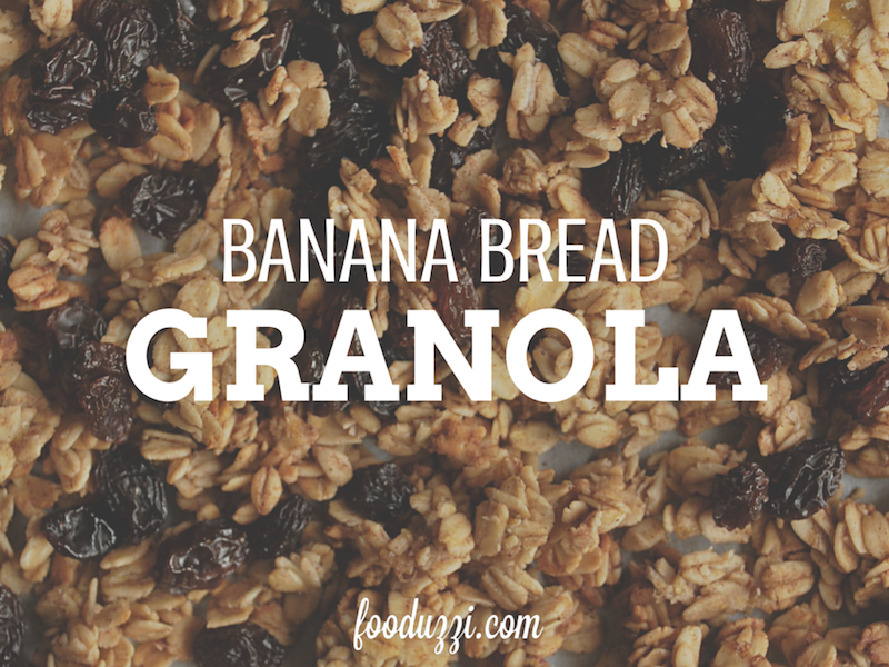 Banana Bread Granola || fooduzzi.com recipes