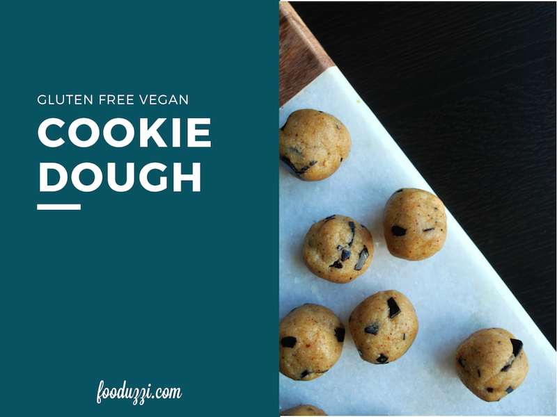 Gluten Free Vegan Cookie Dough || fooduzzi.com recipes