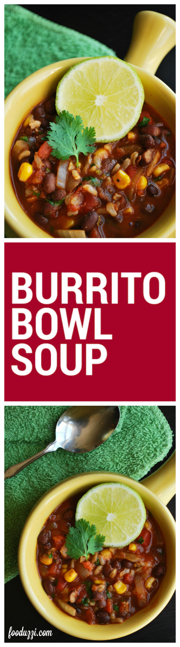 Burrito Bowl Soup - Fooduzzi