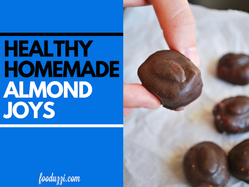 Healthy Homemade Almond Joys || fooduzzi.com recipes