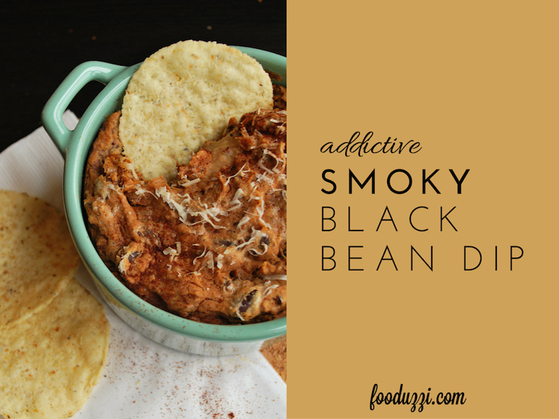 Addictive Smoky Black Bean Dip || fooduzzi.com recipes
