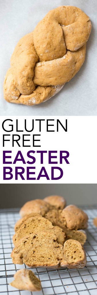 Gluten Free Easter Bread: A refined sugar-free and dairy free Easter treat! Step-by-step photos and instructions for how to braid bread included! || fooduzzi.com recipe