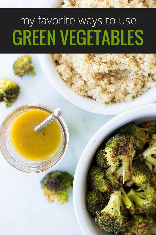 My Favorite Ways to Use Green Vegetables: Some of the best plant-based, gluten free, and healthy recipes using green vegetables! Dinners, snacks, and desserts included! || fooduzzi.com recipe