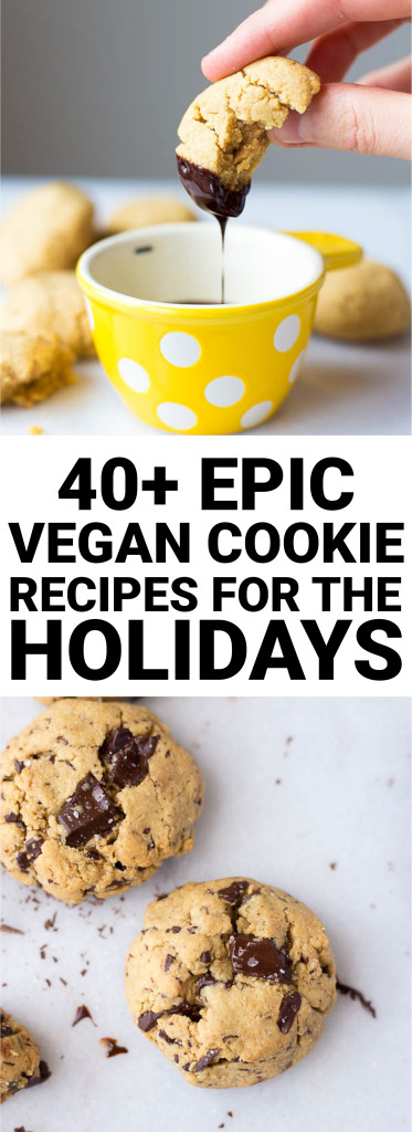 40+ EPIC Vegan Cookie Recipes for the Holidays: A list of some of the most delicious gluten free and vegan cookie recipes for the holidays! There's something for everyone on this list! || fooduzzi.com recipe