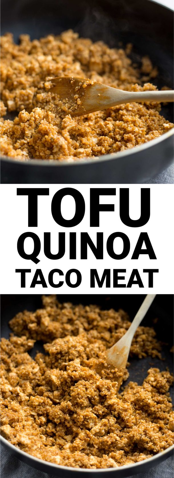 Vegan Tofu Quinoa Taco Meat - Fooduzzi