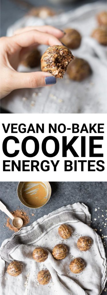 Vegan No-Bake Energy Bites: full of flavor, texture, and energy! Naturally gluten free and vegan, and a great school snack! || fooduzzi.com recipe