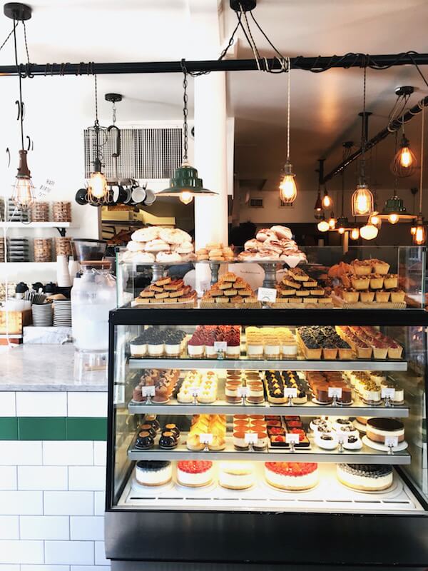the pastry counter at Tatte