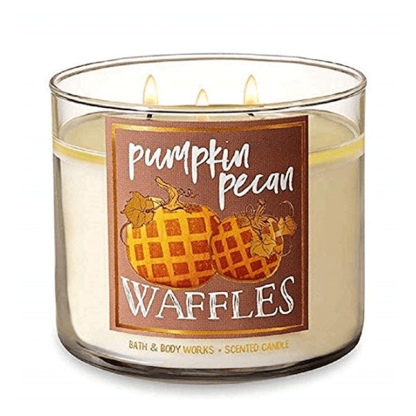 pumpkin pecan waffles candle from Bath and Body Works