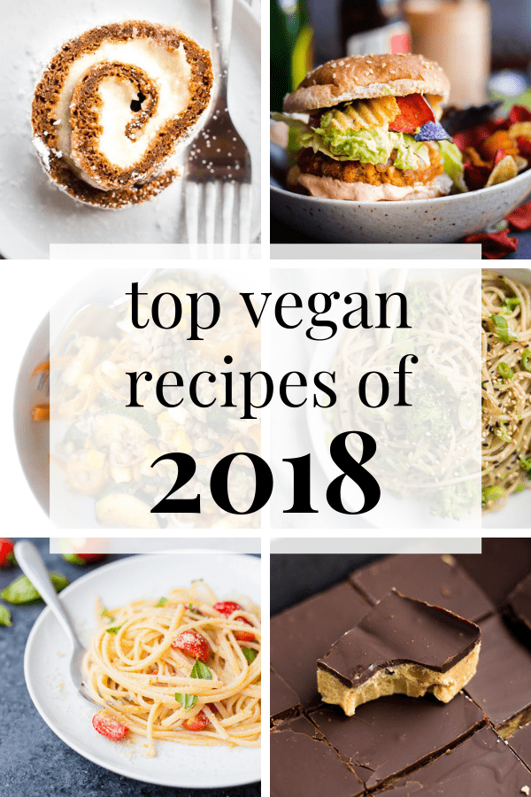 collage of top vegan recipes