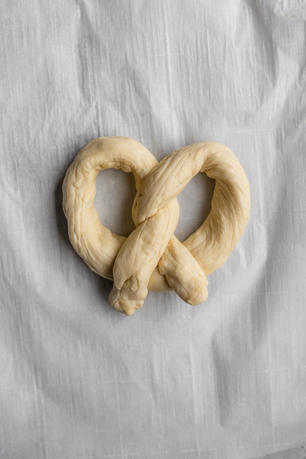 how to shape a soft pretzel - step 3