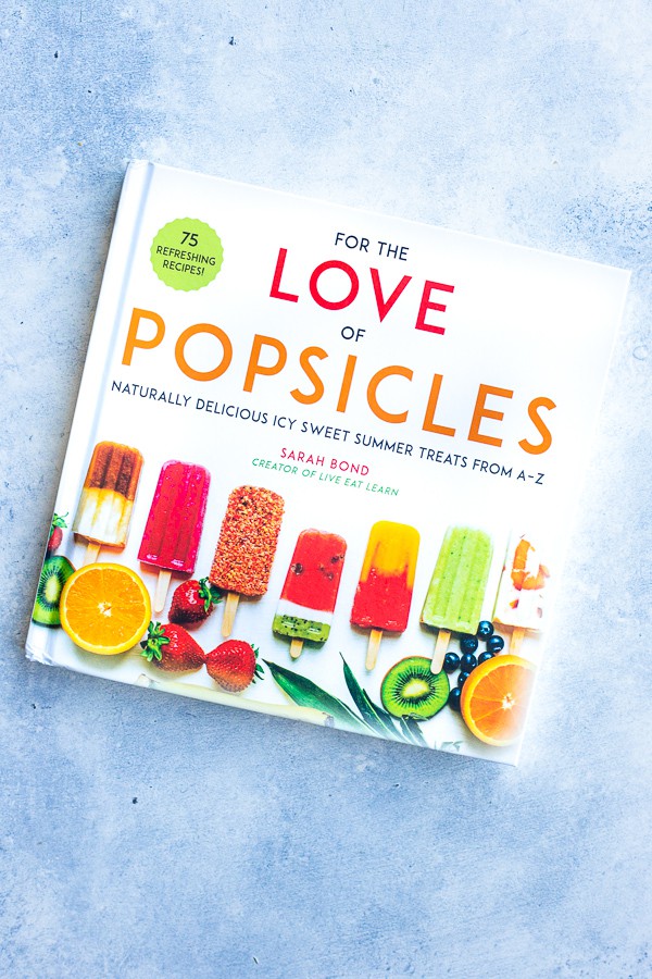 For the Love of Popsicles book on a blue background