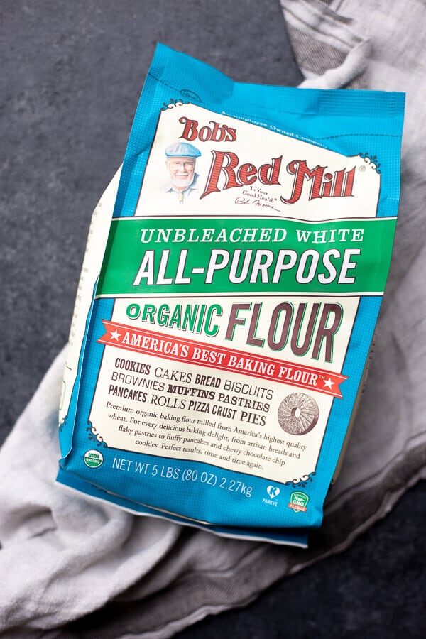 A bag of Bob's Red Mill's Organic All-Purpose Flour
