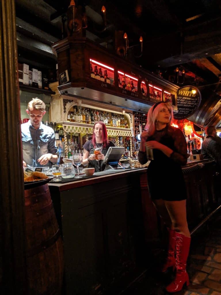 Inside Redhouse bar in Newcastle, UK