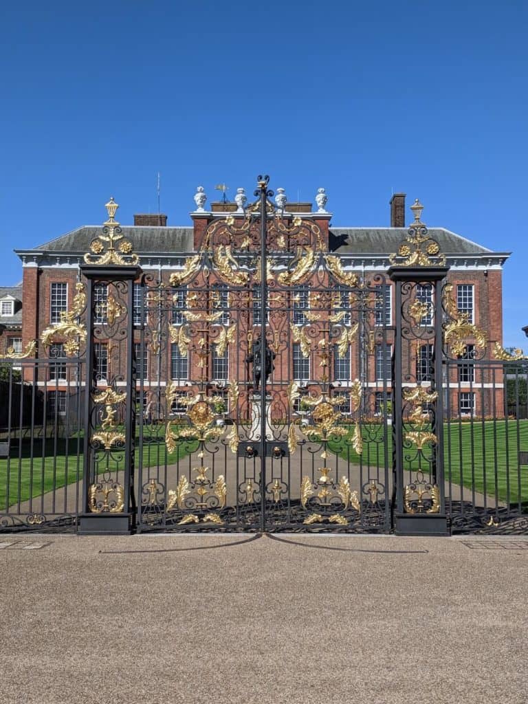 The Kensington Palace in Hyde Park in London