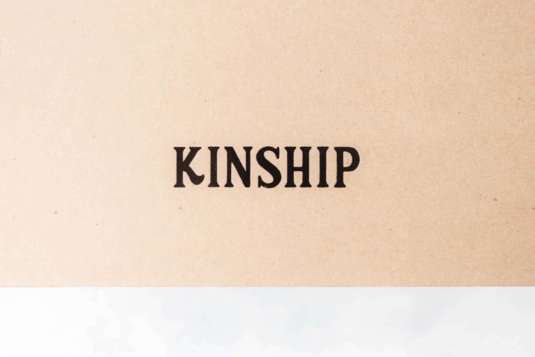 a box that says "Kinship" on it